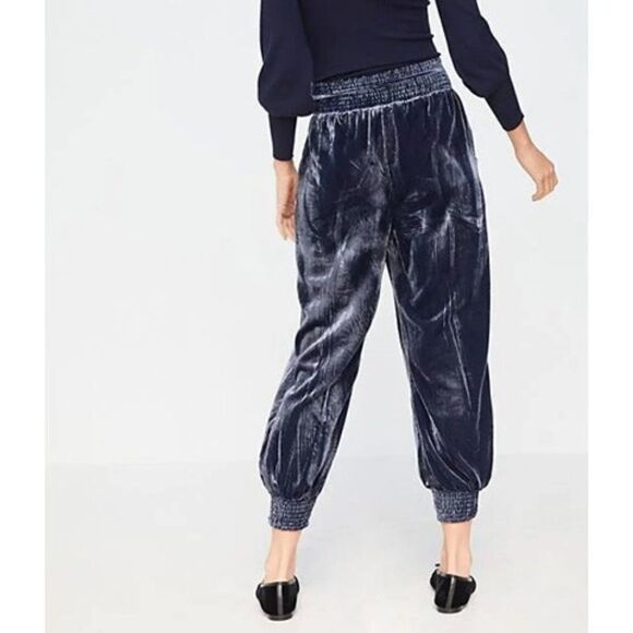 Anthropologie Gloria Crushed Velvet Jogger Pants XSP - Picture 1 of 14